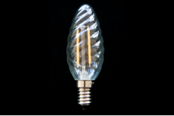 LED Candle E14 clear twisted 4 Watt 2500K (dimmable)