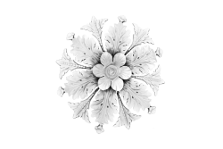 Ceiling rosette Ornament 76x76cm Plaster - OREC-R 101