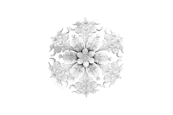 Ceiling rosette Ornament 112x112cm Plaster - OREC-R 102