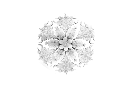 Ceiling rosette Ornament 112x112cm Plaster - OREC-R 102 - Rosettes from 60cm