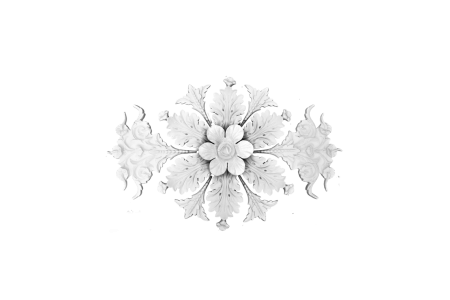 Ceiling rosette Ornament 112x76cm Plaster - OREC-R 103 - Rosettes from 60cm