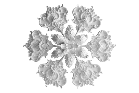 Ceiling rosette Ornament 196x196cm Plaster - OREC-R 302 - Rosettes from 60cm