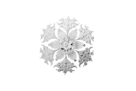 Ceiling rosette Ornament 61x61cm Plaster - OREC-R 402 - Rosettes from 60cm