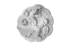 Ceiling rosette Ornament 82x82cm Plaster - OREngelenrozet