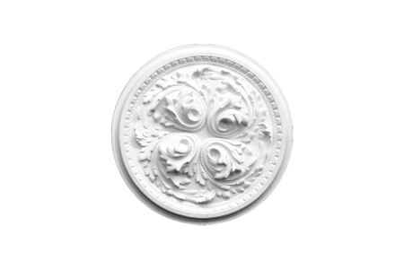 Ceiling rosette Ornament 62x62cm Plaster - ORR Luis - Rosettes from 60cm