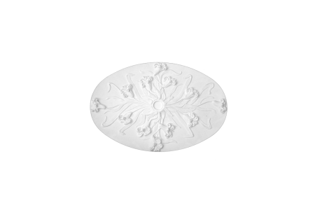 Ceiling rosette Ornament 89x60cm Plaster - ORR105A - Rosettes from 60cm