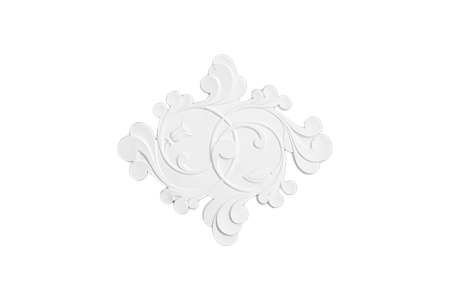 Ceiling rosette Ornament 59x53cm Plaster - ORR11 - Rosettes 40-60cm