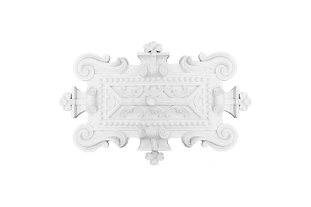 Ceiling rosette Ornament 70x45cm Plaster - ORR118 - Rosettes from 60cm