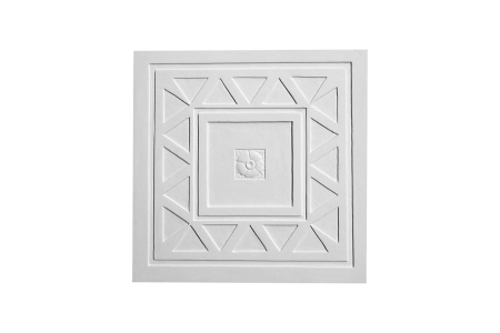 Deckenrosette Ornament 40x40cm Gips - ORR124 - Rosetten 40-60cm