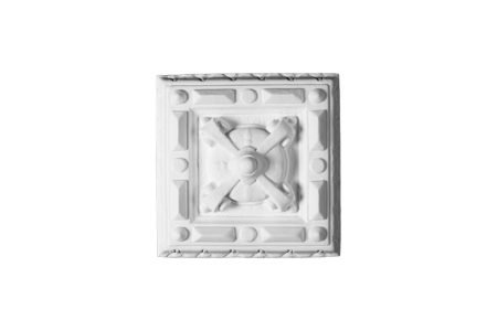 Ceiling rosette Ornament 24x24cm Plaster - ORR129 - Rosettes from 60cm