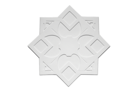 Ceiling rosette Ornament 82x82cm Plaster - ORR135 - Rosettes from 60cm