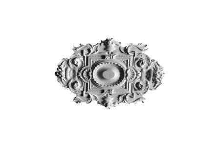 Ceiling rosette Ornament 94x64cm Plaster - ORR150 - Rosettes from 60cm