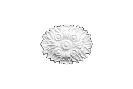 Ceiling rosette Ornament 24x18cm Plaster - ORR18 - Rosettes till 40cm