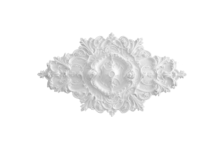 Ceiling rosette Ornament 194x108cm Plaster - ORR200 - Rosettes from 60cm