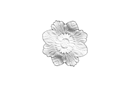 Ceiling rosette Ornament 24x24cm Plaster - ORR22 - Rosettes till 40cm