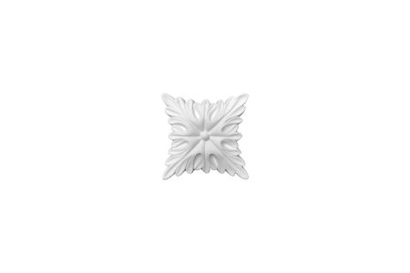 Ceiling rosette Ornament 10x10cm Plaster - ORR37 - Rosettes till 40cm