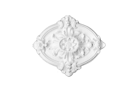 Ceiling rosette Ornament 30x25cm Plaster - ORR3A - Rosettes till 40cm