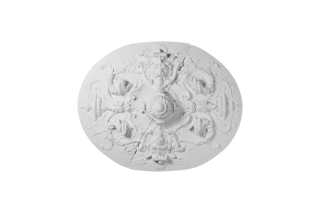 Ceiling rosette Ornament 111x87cm Plaster - ORR400 - Rosettes from 60cm