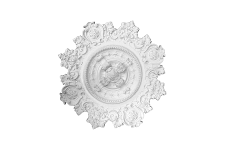 Ceiling rosette Ornament 115x115cm Plaster - ORR81+R1087 - Rosettes from 60cm