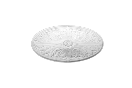 Ceiling rosette Ornament 63x33cm Plaster - ORR82 - Rosettes from 60cm