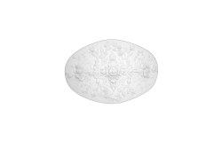 Ceiling rosette Ornament 82x57cm Plaster - ORR86