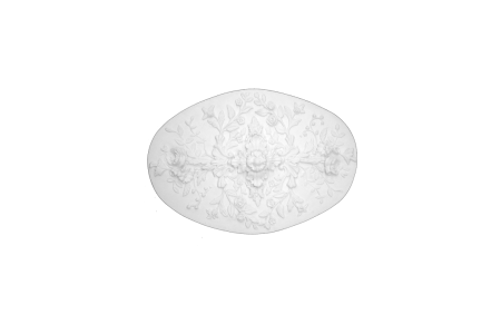 Ceiling rosette Ornament 82x57cm Plaster - ORR86 - Rosettes from 60cm