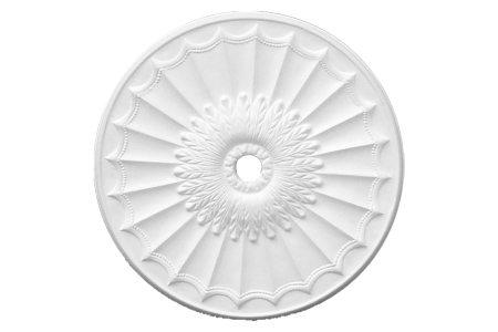 Deckenrosette Ornament 48x48cm Gips - ORRP23 - Rosetten 40-60cm