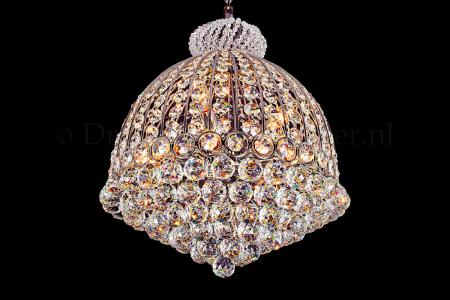 Crystal Chandelier Johanne 12 light chrome - Ø48cm - Crystal chandeliers