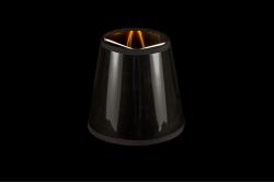 Clip on lampshade reflective black gold 4.3 Inch (11cm)