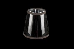 Clip on lampshade reflective black silver 4.7 Inch (12cm)