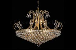 Crystal Chandelier Sara 15 light bronze crystal Crystal Chandelier Sara 15 light bronze crystal