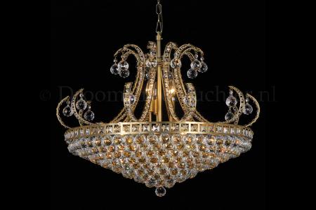 Crystal Chandelier Sara 15 light bronze crystal - Crystal chandeliers