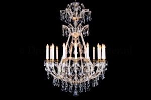 Louis Baroque Chandelier 16 lights - Ø107x143cm - (Crystal/Gold) 