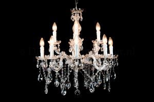 Kristall Kronleuchter Maria Theresa 8+4 flammig S-arm (chrom)