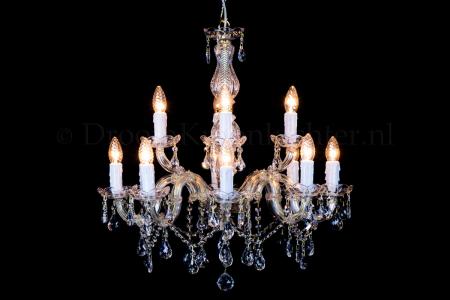 Crystal Chandelier Maria Theresa in gold 12 lights - Ø60cm - Crystal chandeliers