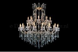 Crystal Chandelier Maria Theresa in bronze 24 lights - Ø125cm  Crystal Chandelier Maria Theresa in bronze 24 lights - Ø125cm