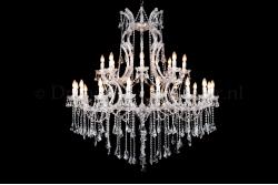 Crystal Chandelier Maria Theresa in chrome 24 lights - Ø125cm  Crystal Chandelier Maria Theresa in chrome 24 lights - Ø125cm