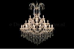 Crystal Chandelier Maria Theresa in chrome 28 lights - Ø120cm  Crystal Chandelier Maria Theresa in chrome 28 lights - Ø120cm