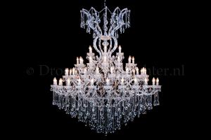 Crystal Chandelier Maria Theresa in chrome 60 lights - Ø170cm 