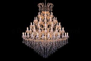 Kristall Kronleuchter Maria Theresa 91 flammig - 200cm gold