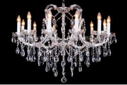 Crystal Chandelier Elizabeth 12 light Ø95cm/37.4 Inch (chrome) Crystal Chandelier Elizabeth 12 light Ø95cm/37.4 Inch (chrome)