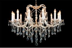 Crystal Chandelier Elizabeth 12 light Ø95cm/37.4 Inch (gold) Crystal Chandelier Elizabeth 12 light Ø95cm/37.4 Inch (gold)