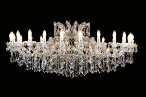 Crystal Chandelier Josephine 24 lights 150cm (chrome)