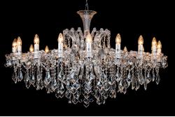 Crystal Chandelier Josephine 18 light 120cm (chrome) Crystal Chandelier Josephine 18 light 120cm (chrome)