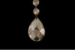 Crystal Pendant Drop Amber