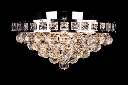 Ceiling light Amanda 4 light chrome crystal - Ø40cm - Ceiling lights