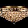 Ceiling light Amanda 8 light bronze crystal - Ø60cm/23.6Inch