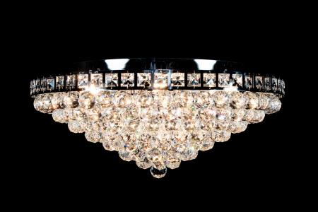 Ceiling light Amanda 8 light chrome crystal - Ø60cm/23.6Inch - Ceiling lights