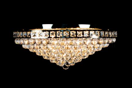 Ceiling light Amanda 8 light gold crystal - Ø60cm/23.6Inch - Ceiling lights