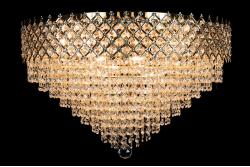 Ceiling lamp Amy 9 light (Crystal/Gold) - Ø23.6 Inch Ceiling lamp Amy 9 light (Crystal/Gold) - Ø23.6 Inch
